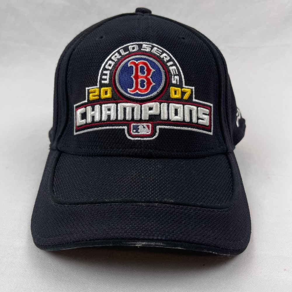 New Era Boston Red Sox 2007 World Series Champions Hat OSFM Black MLB Cap Good